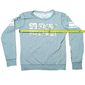 Pink by Victoria Secret women Pittsburgh Panthers gray sweatshirt Size lg
